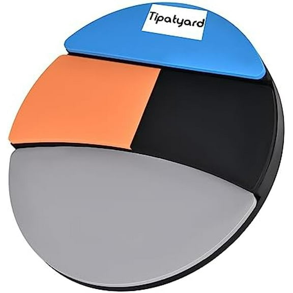 Drum Practice Pad, Drum Pad 12 Inch Silent Practice Pad with 4 Different Playing Surfaces$$Music
