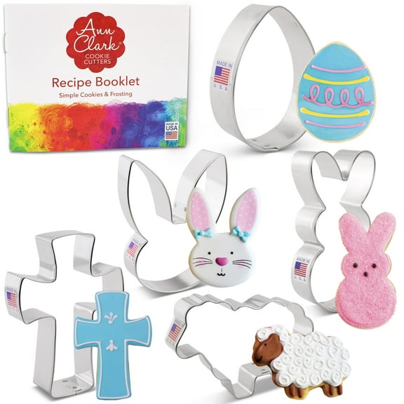 Ann Clark Easter Cookie Cutter Set, 5-Piece, Made in USA