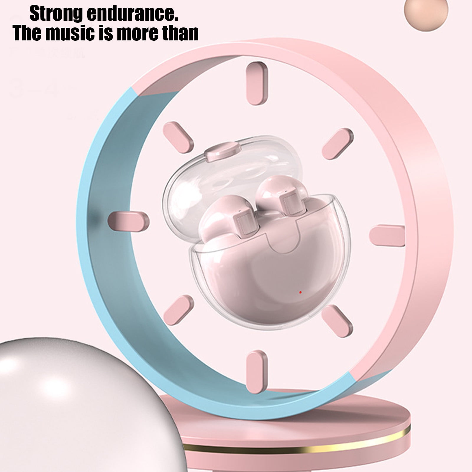 Studio Buds - True Wireless Noise Cancelling Earbuds - Compatible with IOS & Android, Built-in Microphone, IPX4 Rating, Sweat Resistant Earphones, Class 1 Bluetooth Headphones - Pink