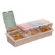 thumbnail image 1 of Caja y recipiente para condimentos transparentes con tapa y cuchara, botella y frasco para condimentos de 4 habitaciones, 1 of 6