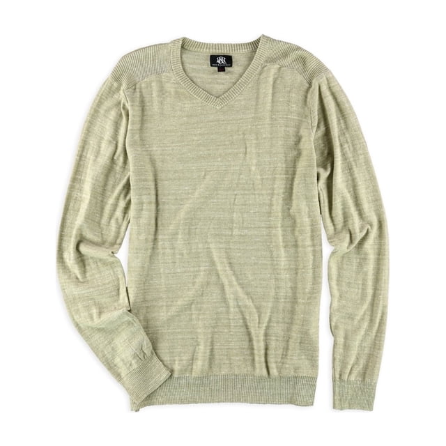 Rock & Republic Mens Marled Knit Pullover Sweater, Brown, Big & Tall, 2XLT