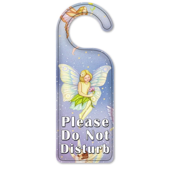 Do Not Disturb Door Knob Hanger Sign - Fairies - Image by Dan Morris