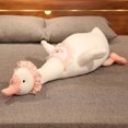 thumbnail image 3 of Gran simulación de juguete de peluche grande, almohada larga, bufanda gigante de peluche suave, muñeco de cisne de peluche de ganso para regalo de cumpleaños para niños, 3 of 5