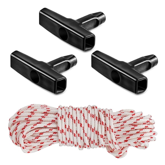 OIUR Braided Starter Rope 10m Pull Cord Rope with Starter Handle High Tensile Strength Rope Universal Replacement for Generators Lawn Mowers Trimmers Chainsaws