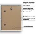 thumbnail image 5 of Americanflat 16x20 Picture Frame with Polished Plexiglass with 11x14 Mat Display Photo Soho Collection - White, 5 of 8