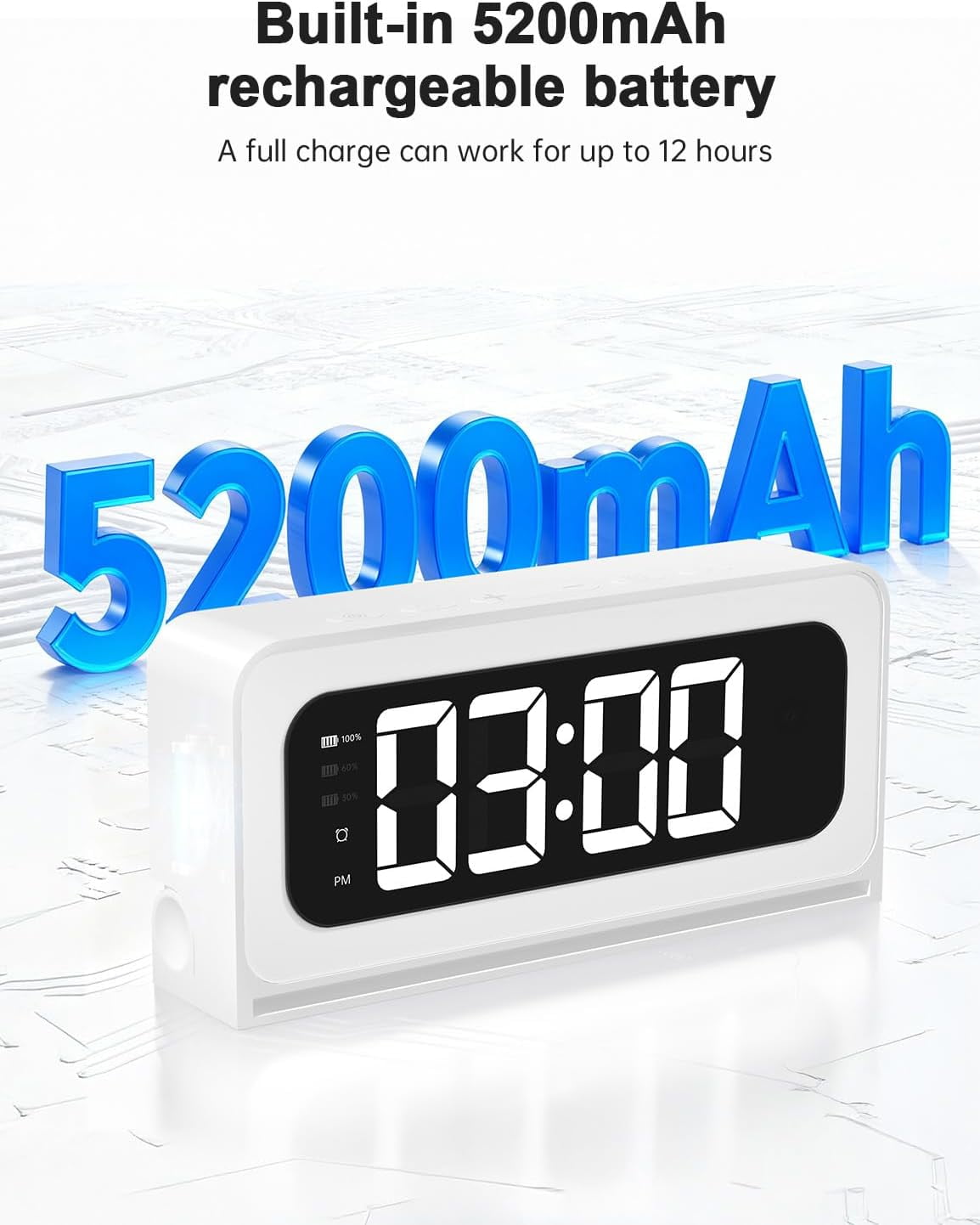 Smart Clock Camera, 2K Indoor Cameras for Home Security, 5G&2.4G WiFi Security Cameras Wireless, Two-Way Talk, Blacklight Full-Color, Night Vision