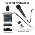 thumbnail image 2 of Microphone Dynamique Cardioïde Noir avec Interrupteur, 2 of 5