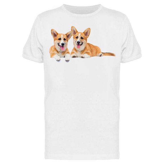 Two Cute Puppys Lying Tee Men's -Image by Shutterstock Men's T-shirt