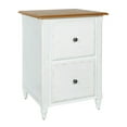 thumbnail image 1 of OSP Home Furnishings Medford File Cabinet withÂ&nbsp;white distressed faces with natural veneer tops, 1 of 6