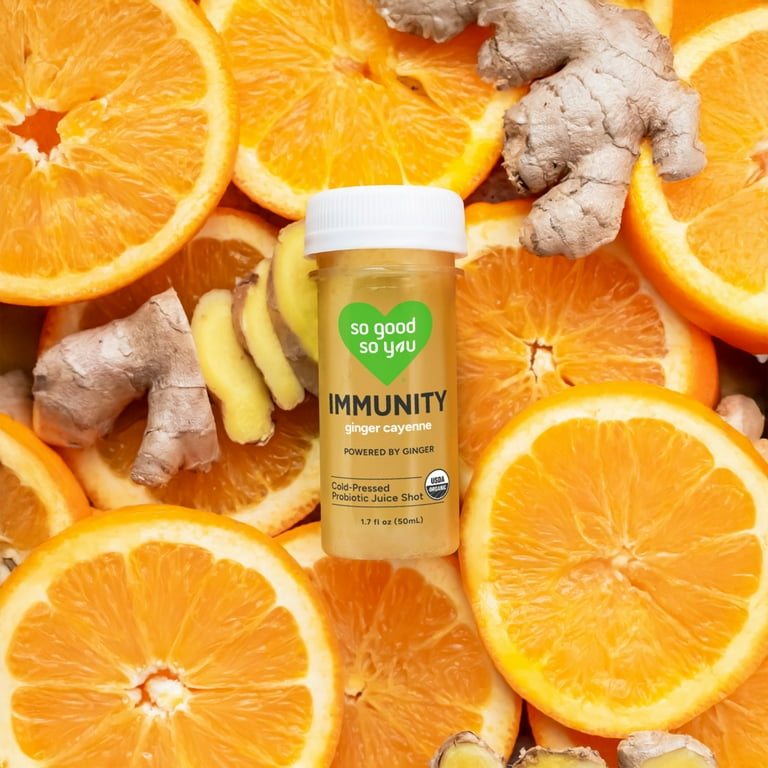 So Good So You Immunity Juice Shot Ginger Cayenne 4-Pack 1.7 fl oz
