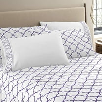 Spring Night 6-Piece 1800 Thread Count White Microfiber Bed Sheet Set, Queen – Deep Pocket