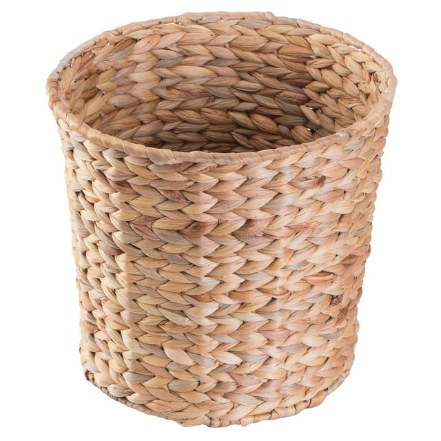 Cesto de basura Vintiquewise Natural Water Jacinth Round
