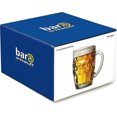 thumbnail image 3 of A 4 Set of Pint Dimple Mugs in a Gift Box - 568 Millilitres Glass Beer Cups for Home Bar or Party Use, 3 of 5