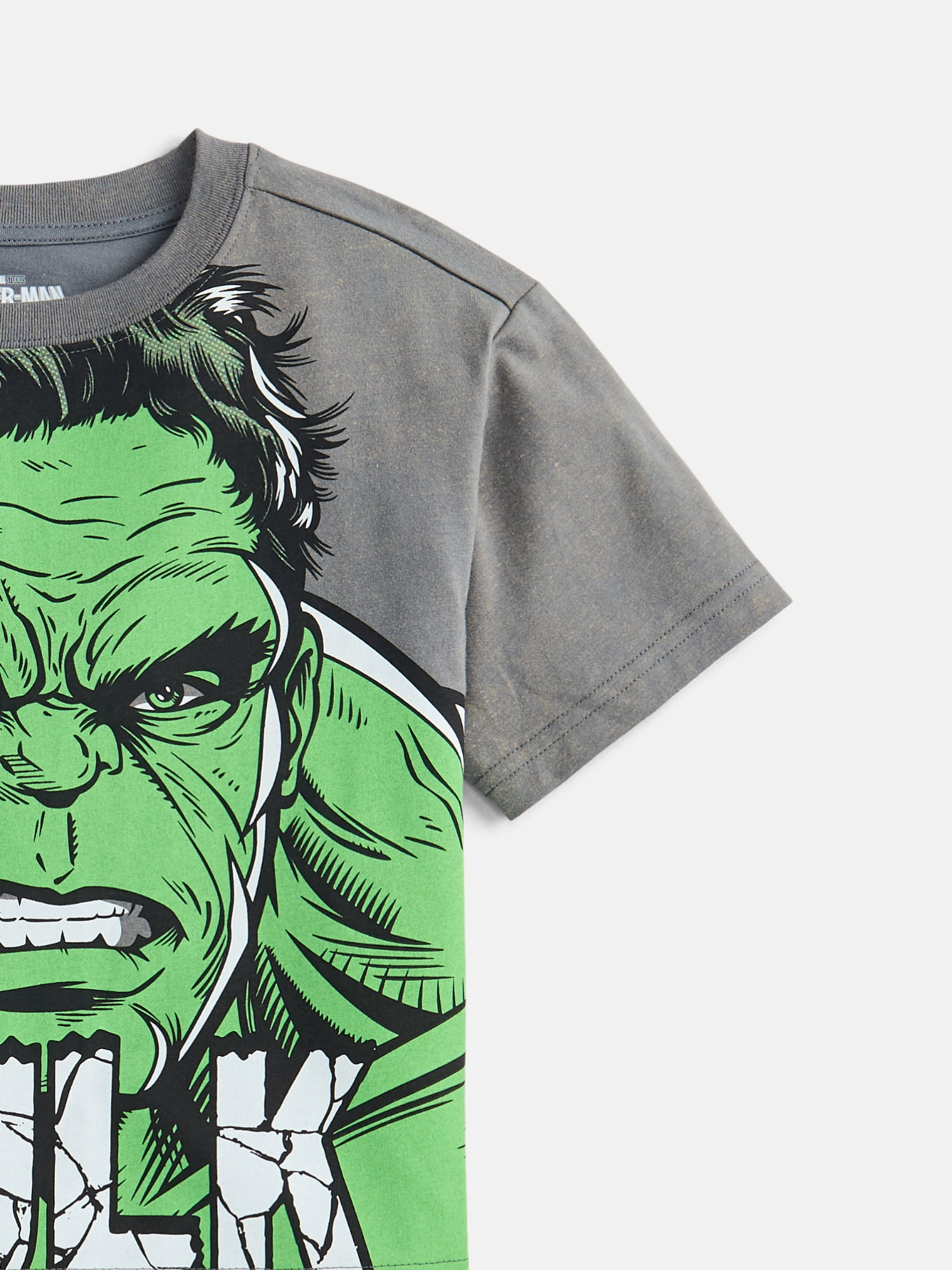 Wonder Nation Boys' Hulk Graphic Tee with Short Sleeves, Sizes 4-18