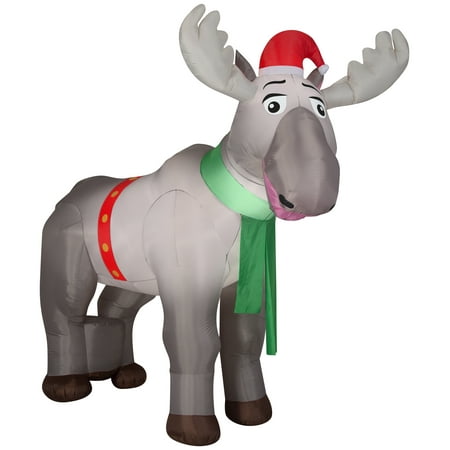 Holiday Time Yard Inflatables Moose 8 5 Ft Walmart Com