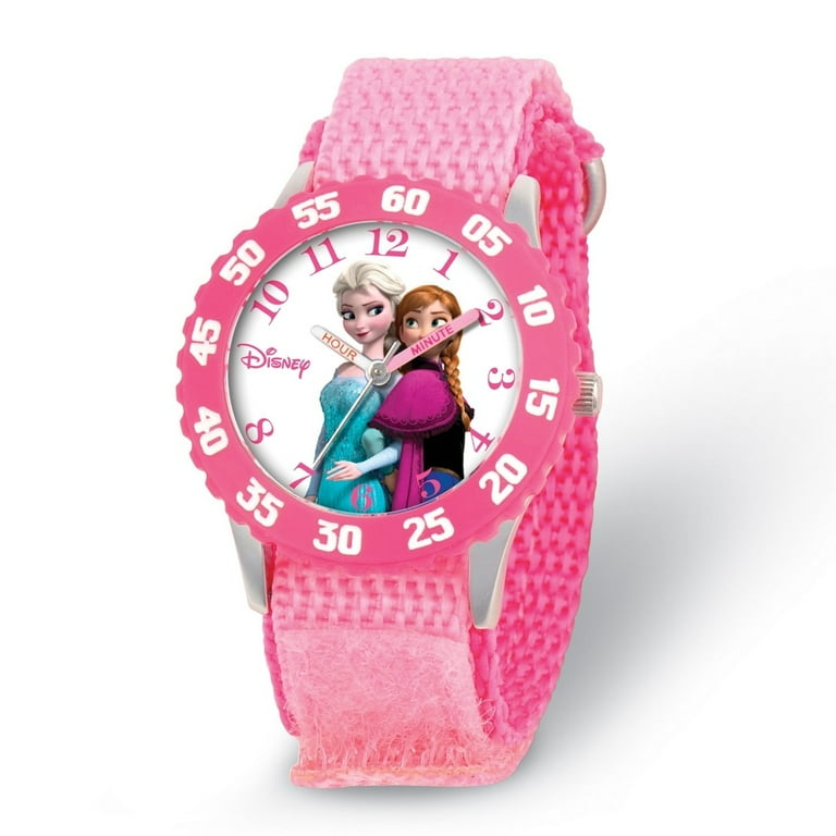 Disney Frozen Anna Snow Queen Elsa Girls Stainless Steel Watch