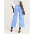 thumbnail image 4 of Joyspun Women’s Sleepwear Knit Cropped Pajama Pants, 25'' Inseam, Sizes S-3X, 4 of 6