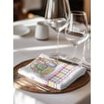 thumbnail image 6 of Easter Cloth Napkins Set of 6 Reusable Dinner Napkins, Spring Tulip Floral Rabbits Butterfly Pastoral Cocktail Napkin Washable Table Napkins for Wedding/Holiday Party/Baby Shower 20"x20", 6 of 7
