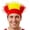 Red Yellow Red, variant on Hairy Headband Soccer Funny Crazy Wig Hat Headbands 2026 Football Hair Accessories for Men and Women (Red Yellow Red)