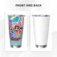 thumbnail image 3 of Vaso de 20 oz de Las Chicas Superpoderosas, taza de viaje para café con aislamiento al vacío de acero inoxidable, taza de café, taza de viaje con tapa, taza térmica para exteriores, 3 of 8