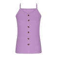 thumbnail image 6 of QUNYINEY Camisole Tank Tops for Women Crewneck Solid Sleeveless Casual Shirts Button Loose Peplum Tank Tops, 6 of 6