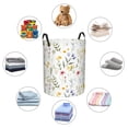 thumbnail image 4 of Goofa Watercolor Floral A Printed Circular Hamper,Laundry Basket with Handles,Storage Baskets Foldable,Large Capacity Laundry Hamper-, 4 of 6