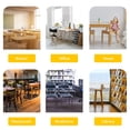 thumbnail image 4 of 8pcs Rectangular Shape Furniture Table Foot Cover Caps Chair Feet Protectors, 4 of 8