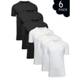 thumbnail image 2 of Men's Short Sleeve Crew Neck Cotton Blend Classic Tee (S-3XL) 6 Pack, 2 of 7