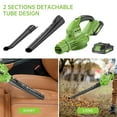 thumbnail image 5 of Cordless Leaf Blower, 20V Handheld Electric Leaf Blowers with 2 x Battery & Charger, 2 Speed Mode, 320CFM 165MPH, Lightweight Battery Powered Leaf Blowers for Leaf/Snow/Dust Blowing, 5 of 7