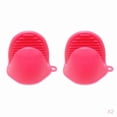 thumbnail image 1 of Guantes de Mini Horno de 4 Piezas con Soporte para , Guantes Rojos Antideslizantes para Microondas, 1 of 9