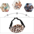 thumbnail image 3 of Riñonera de leopardo con diseño de guepardo para niñas, estilo bohemio, 1 unidad, diseño de leopardo, bolso de cintura infantil, bolso de pecho de felpa, 3 of 5
