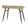 thumbnail image 5 of Pemberly Row Wood Writing Desk with Storage Hutch in Black/Ash, 5 of 15