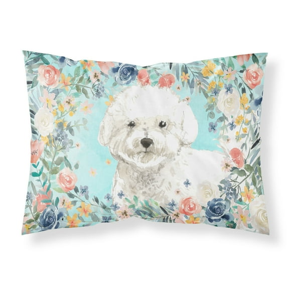 Bichon Frise Fabric Standard Pillowcase