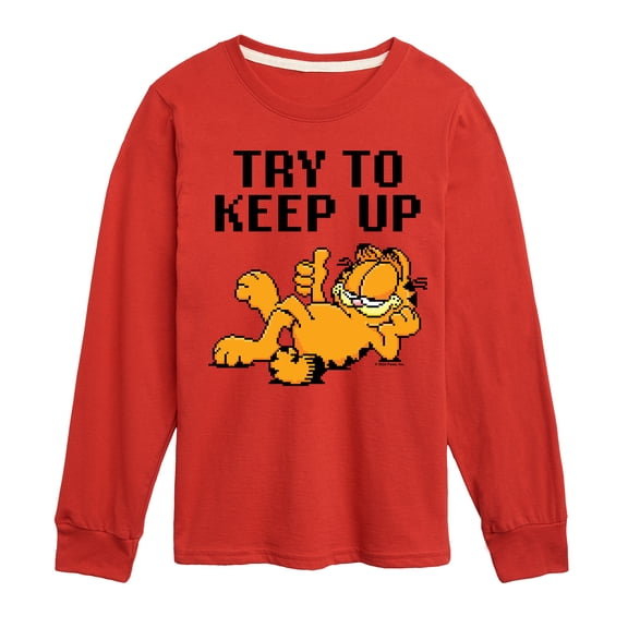 Garfield - Try To Keep Up - Toddler & Youth Long Sleeve Graphic T-Shirt