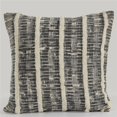 thumbnail image 1 of LR Resources PILLO07362GRYIIPL Distressed Hygge Square Throw Pillow - Black & Grey, 1 of 1