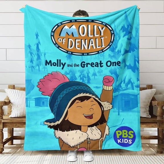 Molly of Denali Throw Blanket Gifts for Fans Lover Girls Boys Women Present Hoodie Him Bed 60"x80"