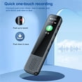 thumbnail image 3 of Graflsoa G6 Professional Bluetooth Voice Recorder with 3-Mic Surround Sound, 64GB Storage, HD Screen, USB 2.0, and AAA Battery, Grey, 3 of 6