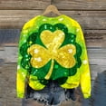 thumbnail image 7 of Pincandy Women's St. Patrick's Day Print Round Neck 3/4 Sleeve Loose T-Shirt, 7 of 7