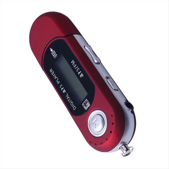 Portable USB MP3 Player Music Player Digital LCD Screen Bluetooth FM Radio Multifunction MP3 Music Player Red