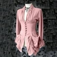thumbnail image 1 of WREESH Manteau Queue-de-Pie Vintage Irrégulier à Manches Longues avec Dentelle Rétro pour Femmes, 1 of 5