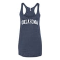 thumbnail image 2 of Wild Bobby State of Oklahoma College Style Women Tri-Blend Racerback Tank Top, 2 of 6