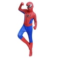 thumbnail image 1 of Disfraz de superhéroe de Spiderman para niños, mono de Spandex Zentai para Halloween, Cosplay de Spider Man, estilo 3D Fivean unisex, 1 of 2