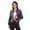 Purple, variant on successthop Mardi Gras Jackets for Women Party Sequin Oversized Coat with Pockets Zip Long Sleeve Sparkly Outwear Purple