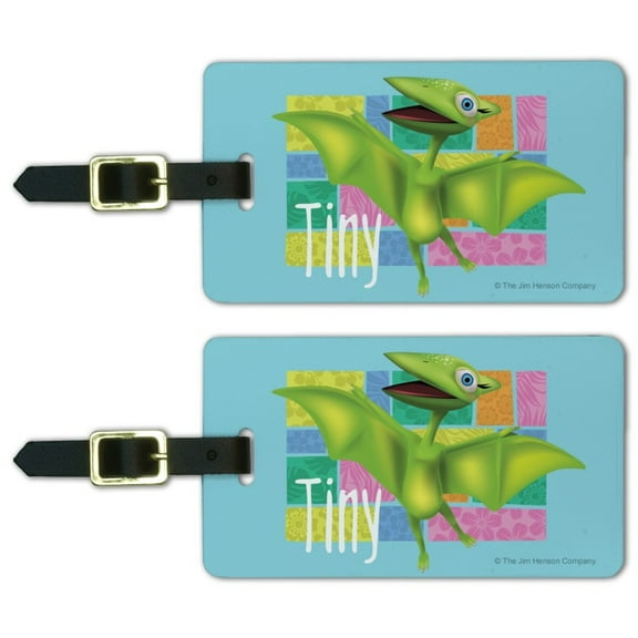 Dinosaur Train Tiny Luggage ID Tags Suitcase Carry-On Cards - Set of 2