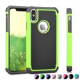 thumbnail image 1 of Case Cover for Apple iPhone XR / XS Max / XS / X / 10 / X Editon. Njjex [Shock Absorption] Drop Protection Hybrid Dual Layer Armor Defender Protective Case Cover - Green, 1 of 4