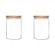 thumbnail image 1 of 2X Contenedores de Almacenamiento de Alimentos de Vidrio con Tapas Frascos de Almacenamiento de Alimentos de Vidrio Grandes para Café Bar Té AzúCar (27 FL OZ), 1 of 5