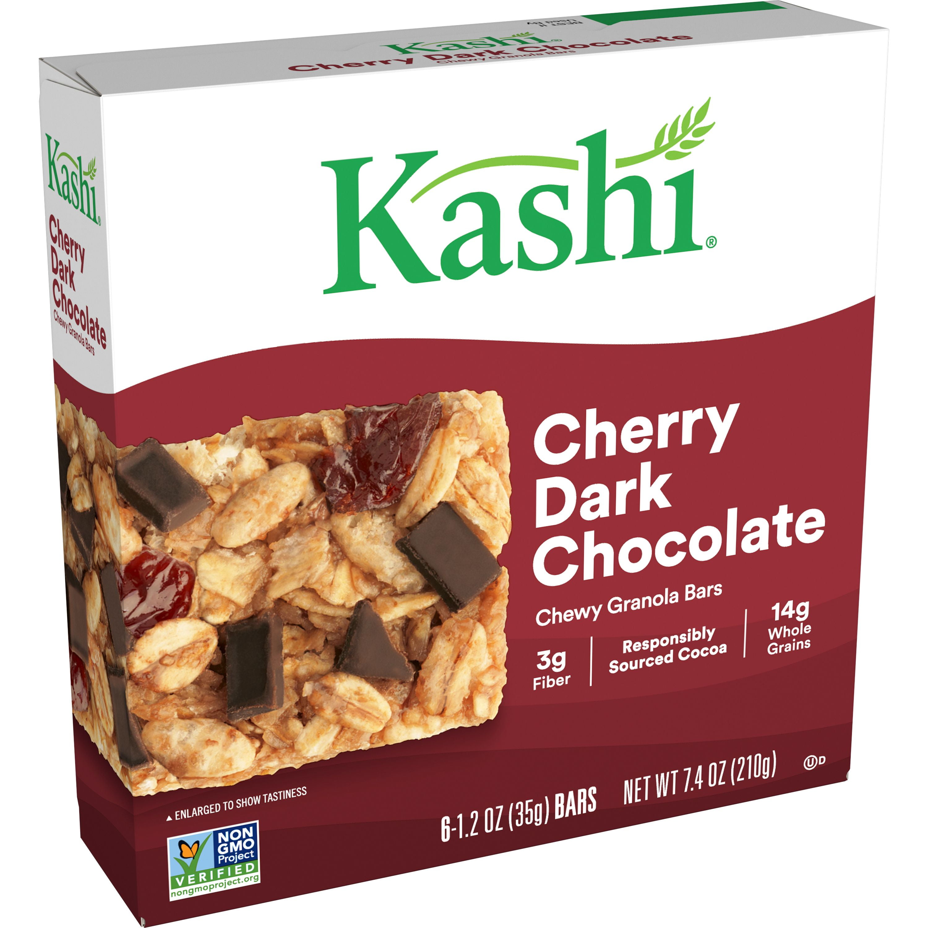 Kashi Chewy Granola Bars, Fiber Bars, Vegan Snacks, Cherry Dark