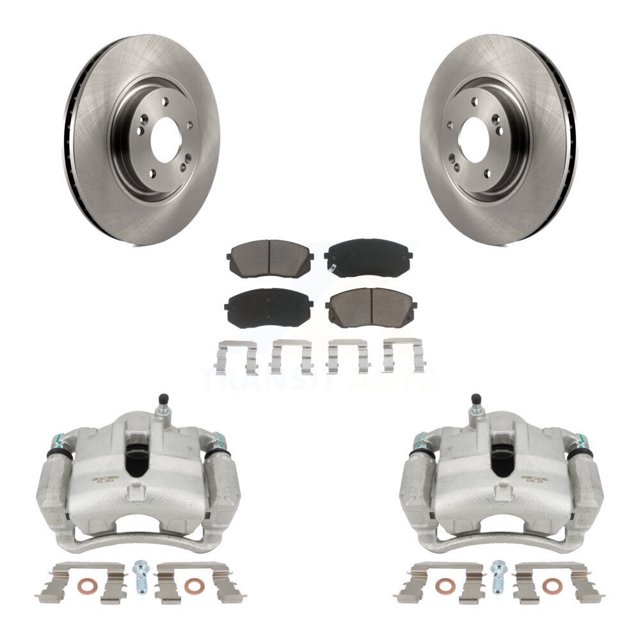 CMX Front Disc Brake Caliper Rotors and Ceramic Pads Kit for Car 2015 Hyundai Tucson FUEL CELL EV (FCEV) engine KC8-100130C