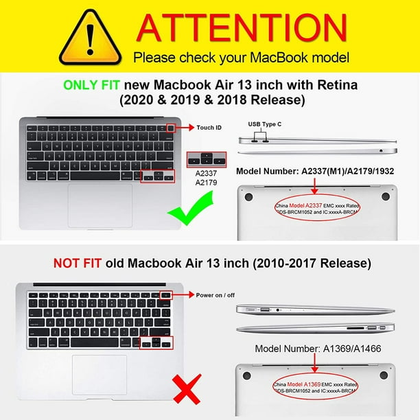 Fintie Coque de Protection pour MacBook Air 13 Pouces A2337 (M1