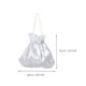 thumbnail image 2 of 2pcs bodas bolsas de caramelo cordón de regalo de boda bolsas de fuentes de fiesta (blanco), 2 of 5
